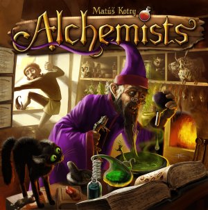 Boîte du jeu Alchimistes