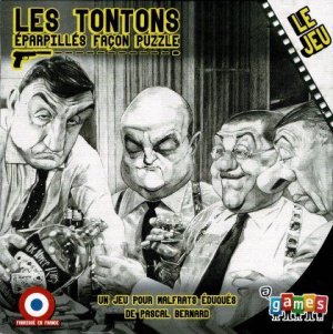 Boîte du jeu Les Tontons: éparpillés façon puzzle