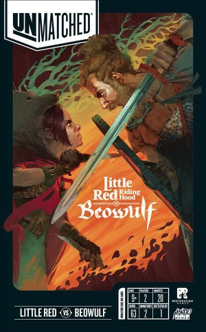 Boîte du jeu Unmatched: Petit Chaperon Rouge vs Beowulf